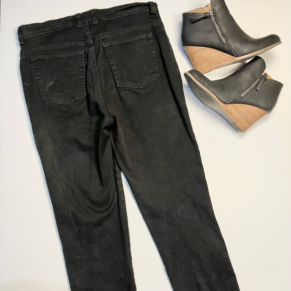 Gloria Vanderbilt Black Denim Jeans Skinny Leg size 8 - Picture 7 of 8